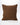 coussin maille de lin marron rhum raisin